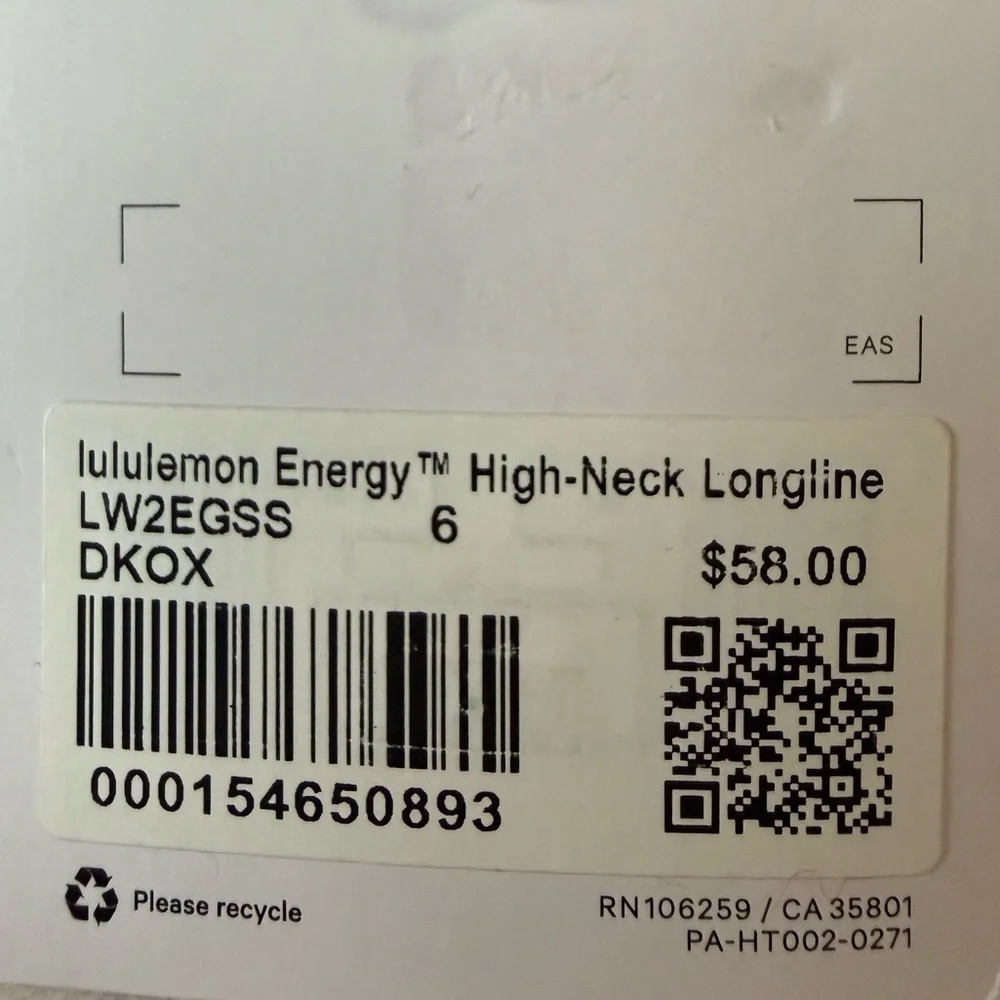 🤎 Lululemon Energy High-Neck Longline Bra *Tough NWT Size 6 Dark Oxide